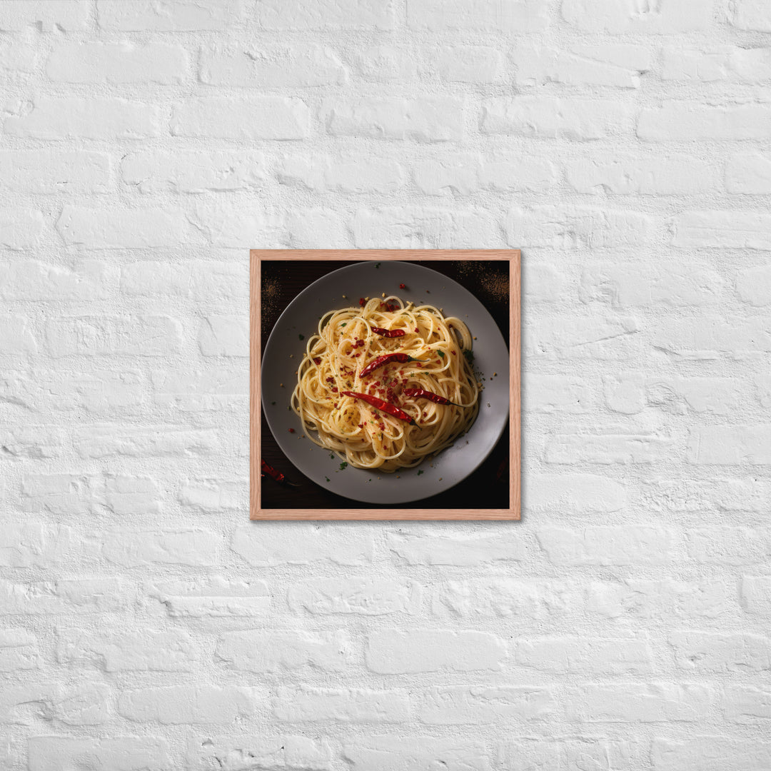 Spaghetti Aglio e Olio Framed poster 🤤 from Yumify.AI