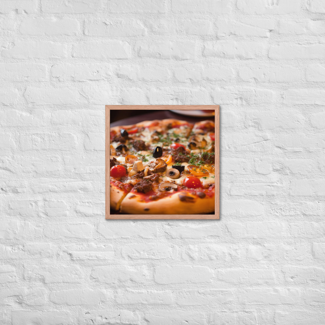 Pizza Framed poster 🤤 from Yumify.AI