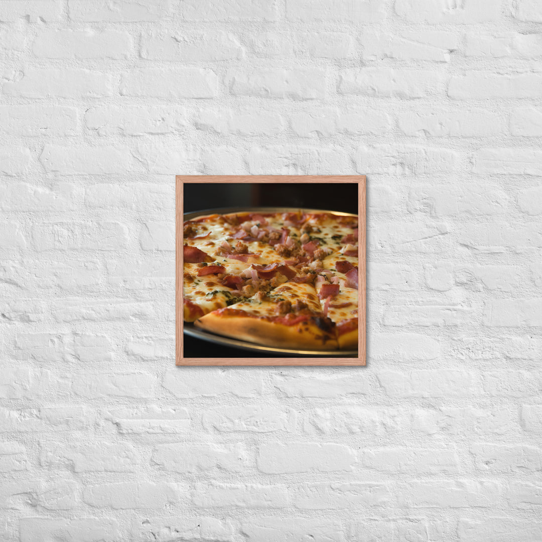 Pizza Framed poster 🤤 from Yumify.AI