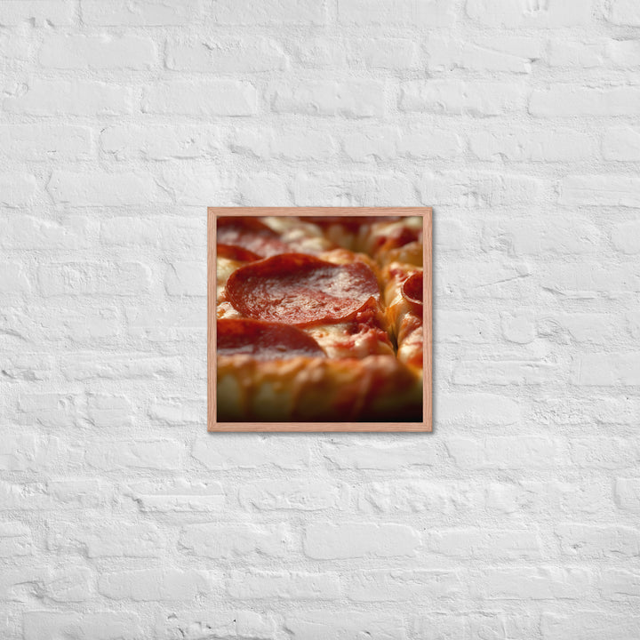 Pepperoni Pizza Framed poster 🤤 from Yumify.AI