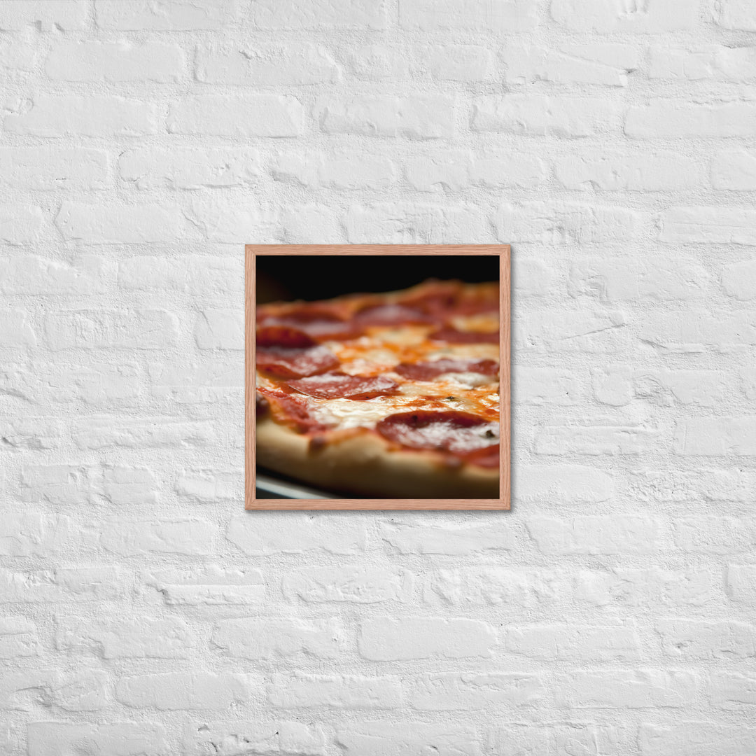 Pepperoni Pizza Framed poster 🤤 from Yumify.AI