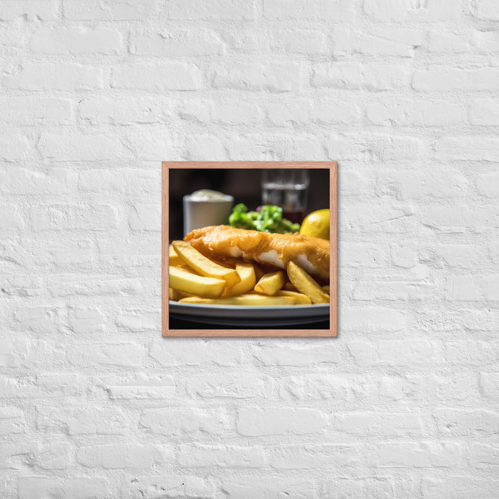 Fish and Chips Framed poster 🤤 from Yumify.AI