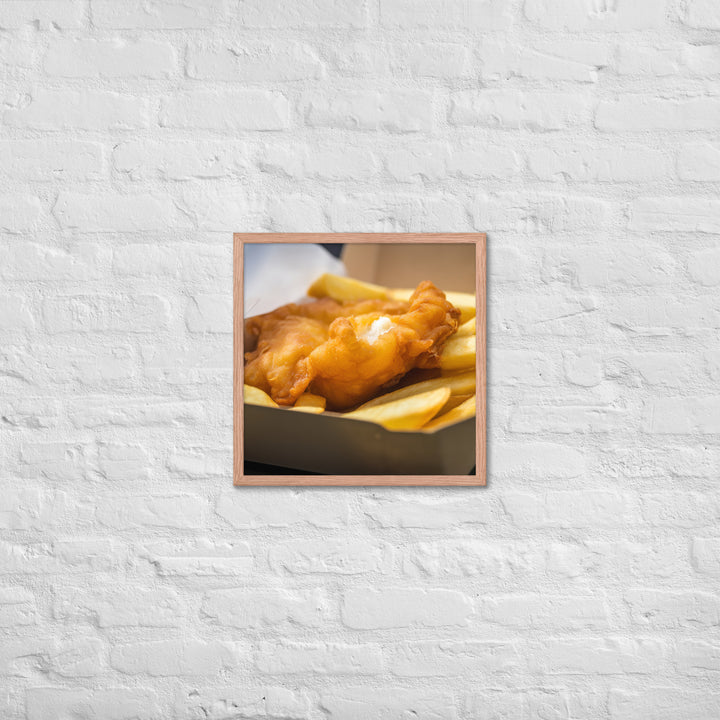 Fish and Chips Framed poster 🤤 from Yumify.AI