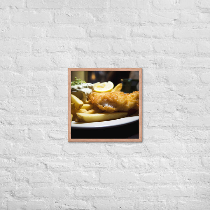 Fish and Chips Framed poster 🤤 from Yumify.AI