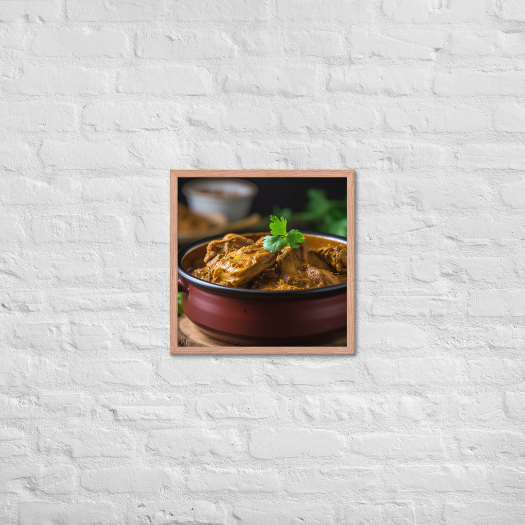 Spicy Chicken Curry Framed poster 🤤 from Yumify.AI