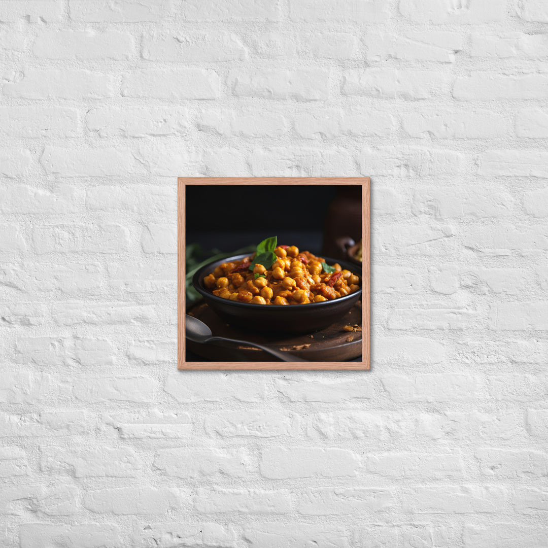 Chickpea Curry Framed poster 🤤 from Yumify.AI