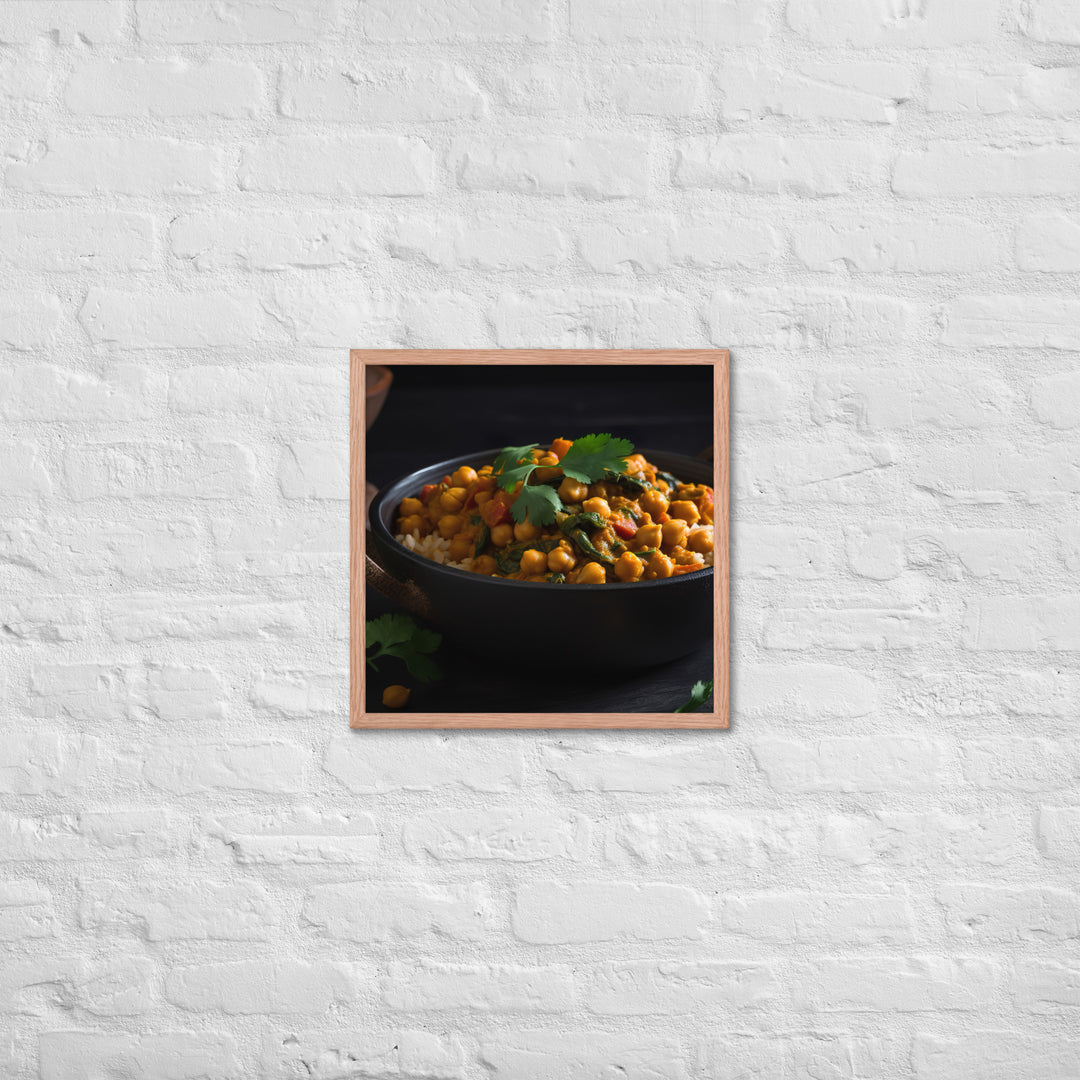 Chickpea Curry Framed poster 🤤 from Yumify.AI