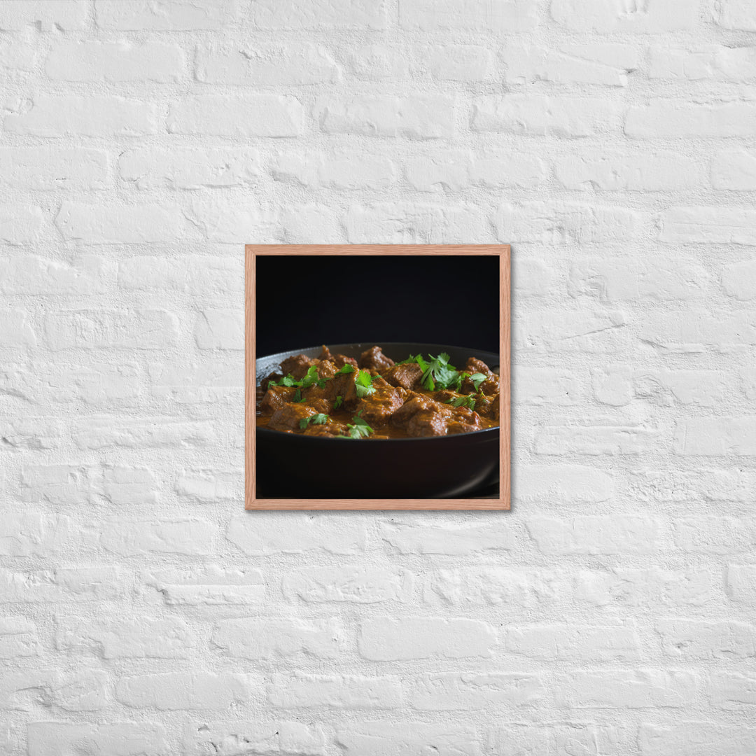 Beef Curry Framed poster 🤤 from Yumify.AI