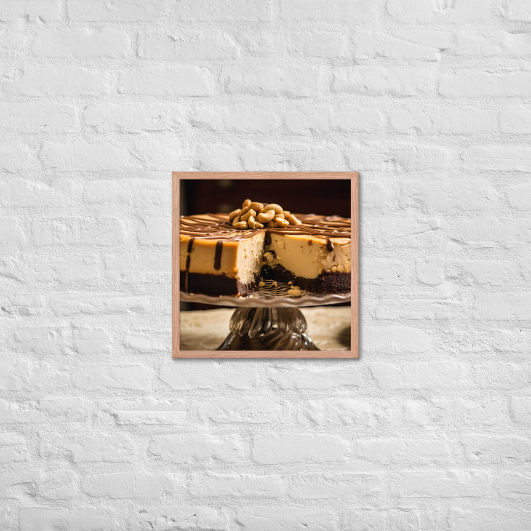 Peanut Butter Cheesecake Framed poster 🤤 from Yumify.AI