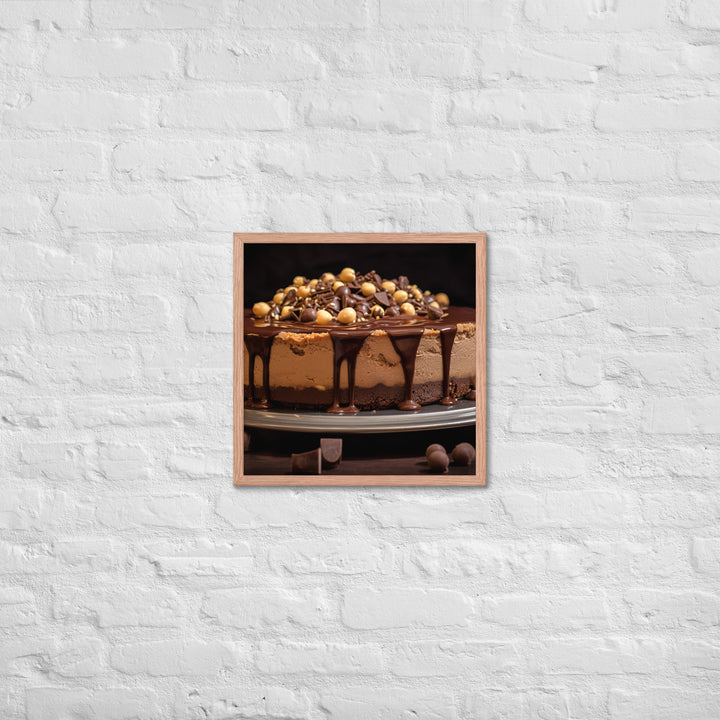 Nutella Cheesecake Framed poster 🤤 from Yumify.AI