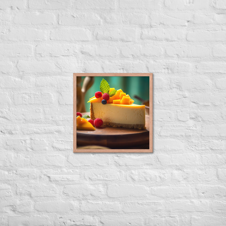 Mango Cheesecake Framed poster 🤤 from Yumify.AI