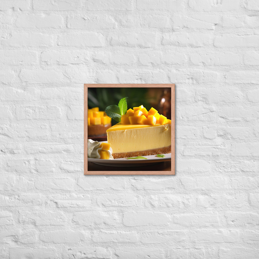 Mango Cheesecake Framed poster 🤤 from Yumify.AI