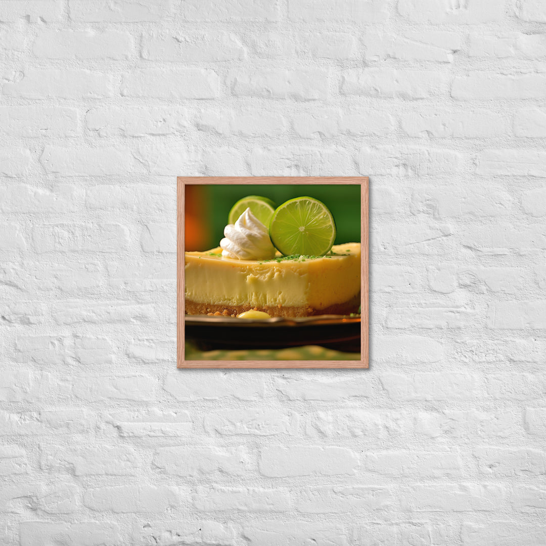 Key Lime Cheesecake Framed poster 🤤 from Yumify.AI