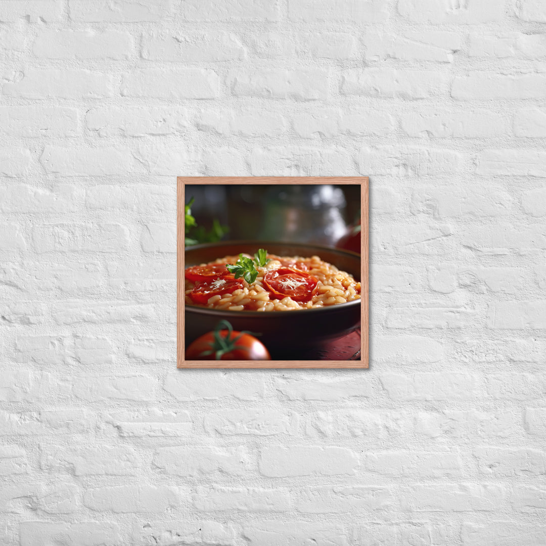 Tomato Risotto Framed poster 🤤 from Yumify.AI