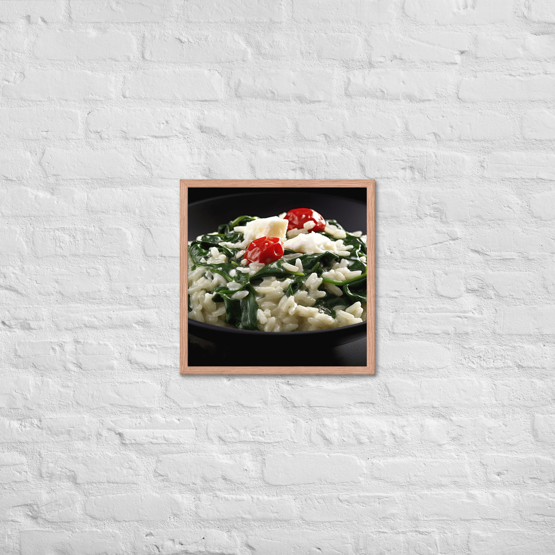 Spinach and Feta Risotto Framed poster 🤤 from Yumify.AI