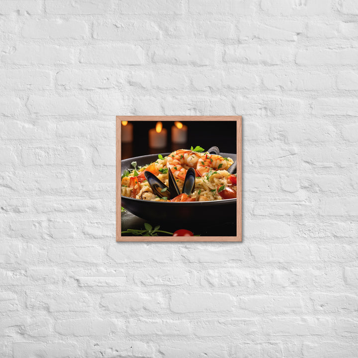 Seafood Risotto Framed poster 🤤 from Yumify.AI