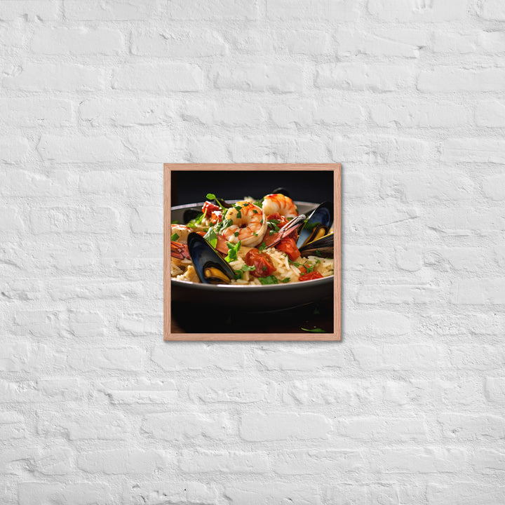 Seafood Risotto Framed poster 🤤 from Yumify.AI