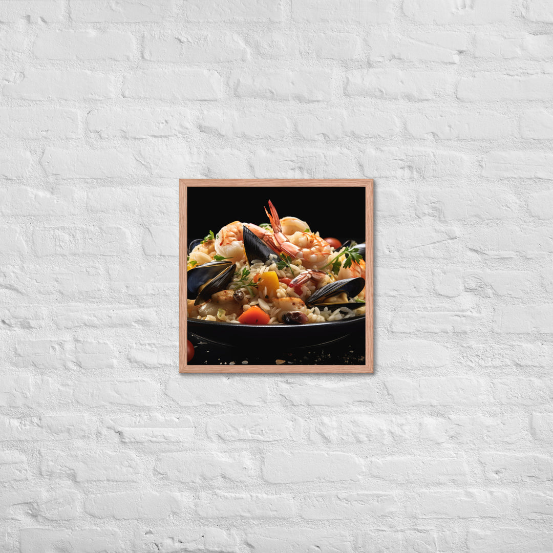 Seafood Risotto Framed poster 🤤 from Yumify.AI