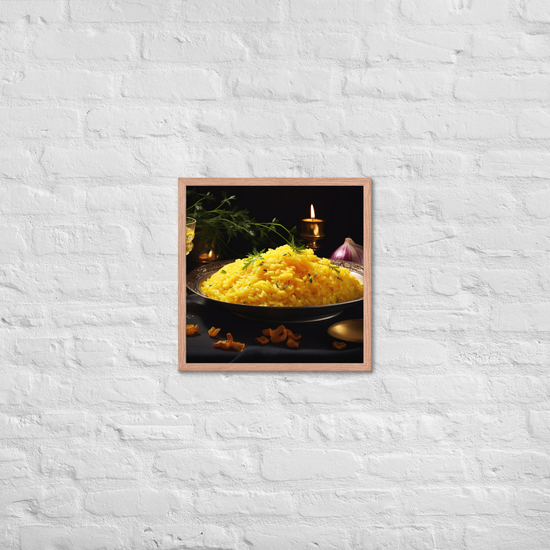 Saffron Risotto Framed poster 🤤 from Yumify.AI