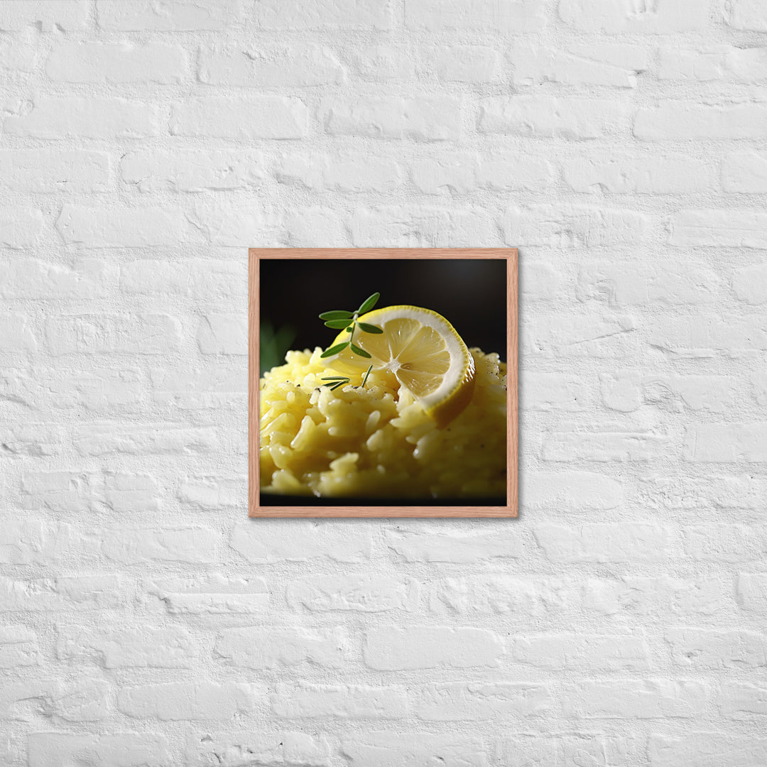 Lemon Risotto Framed poster 🤤 from Yumify.AI