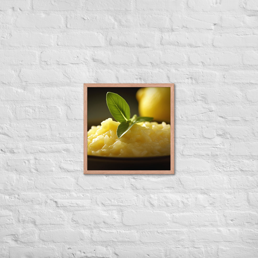 Lemon Risotto Framed poster 🤤 from Yumify.AI