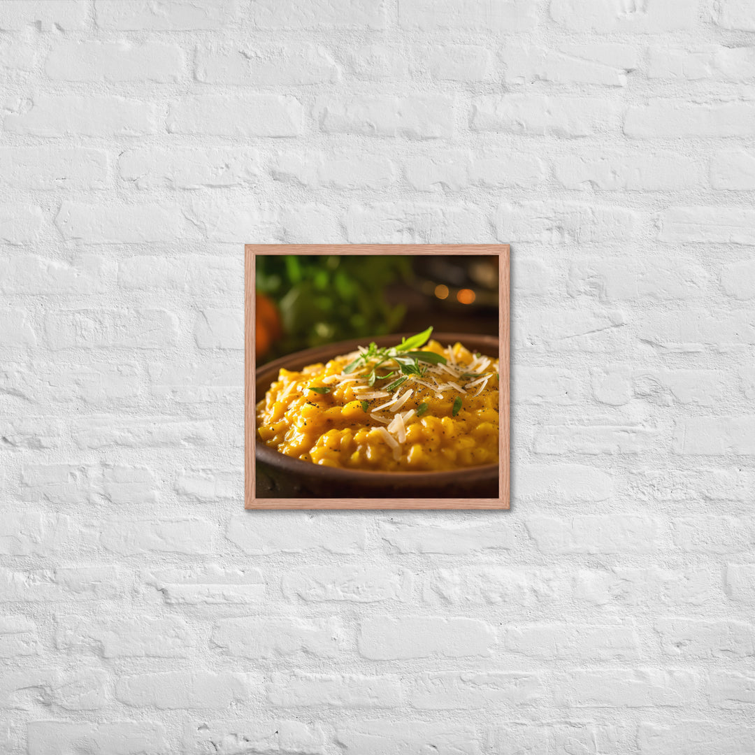 Butternut Squash Risotto Framed poster 🤤 from Yumify.AI