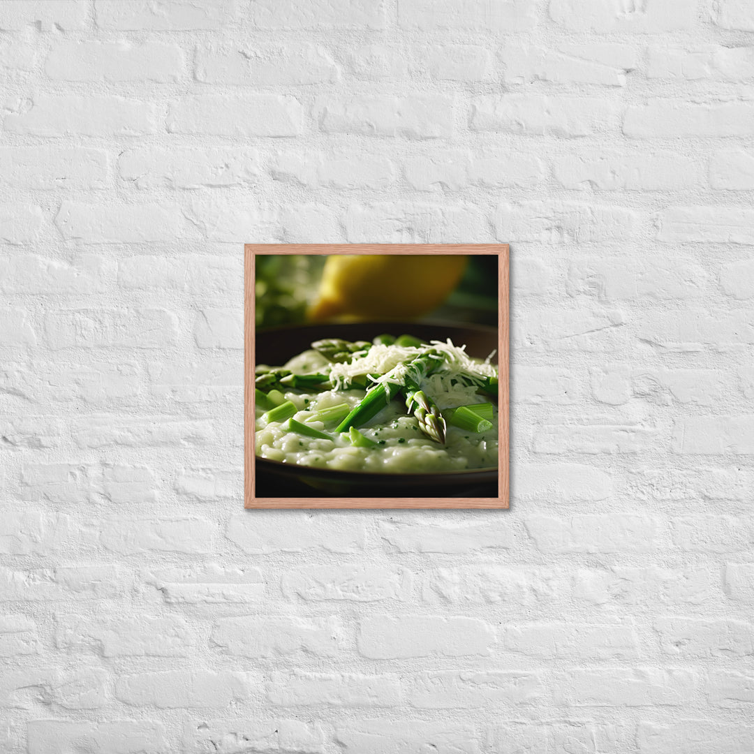 Asparagus Risotto Framed poster 🤤 from Yumify.AI