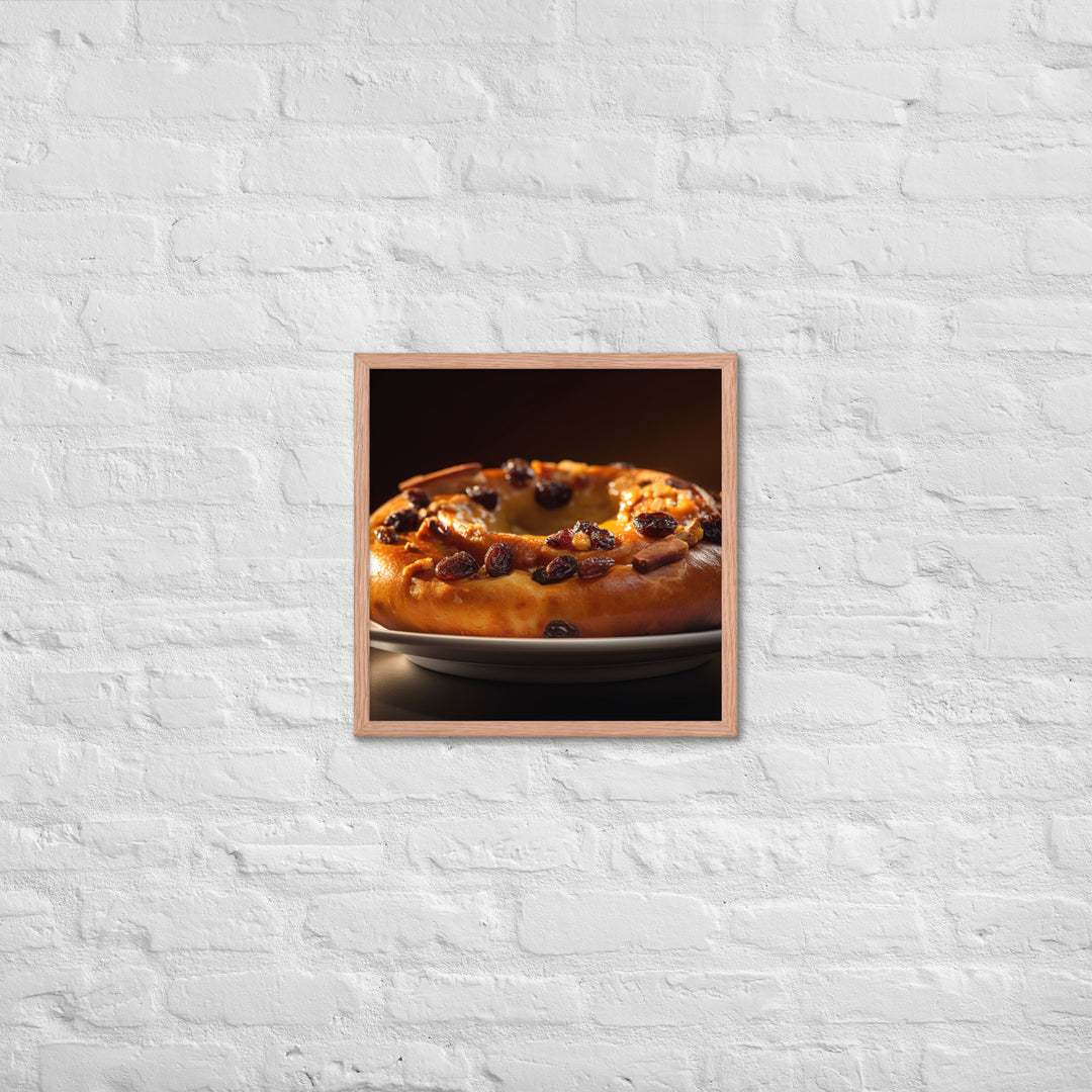 Cinnamon Raisin Bagel Framed poster 🤤 from Yumify.AI