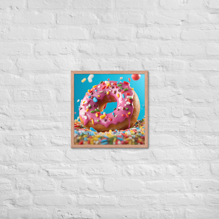 Sprinkle Donut Framed poster 🤤 from Yumify.AI