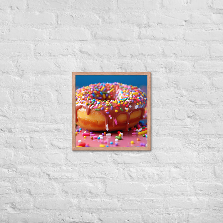 Sprinkle Donut Framed poster 🤤 from Yumify.AI