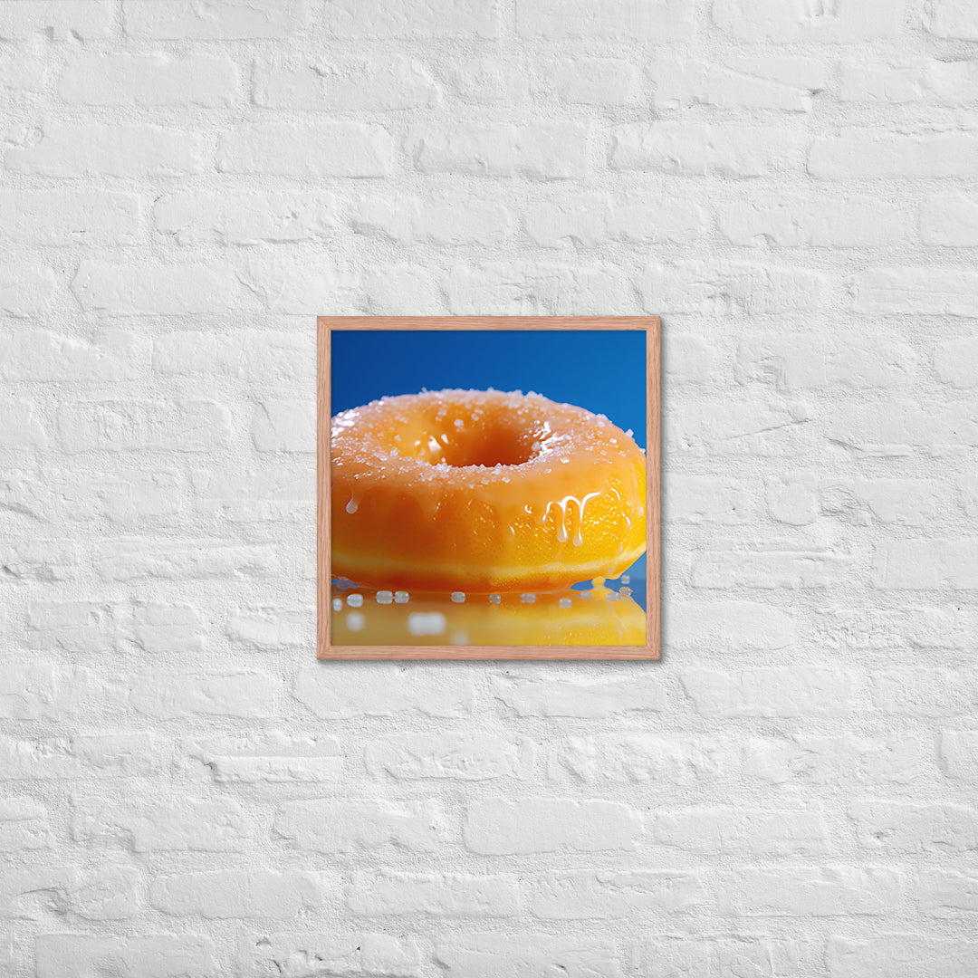 Lemon Filled Donut Framed poster 🤤 from Yumify.AI