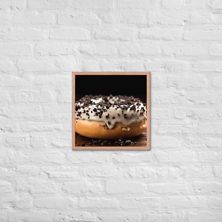 Cookies and Cream Donut Framed poster 🤤 from Yumify.AI