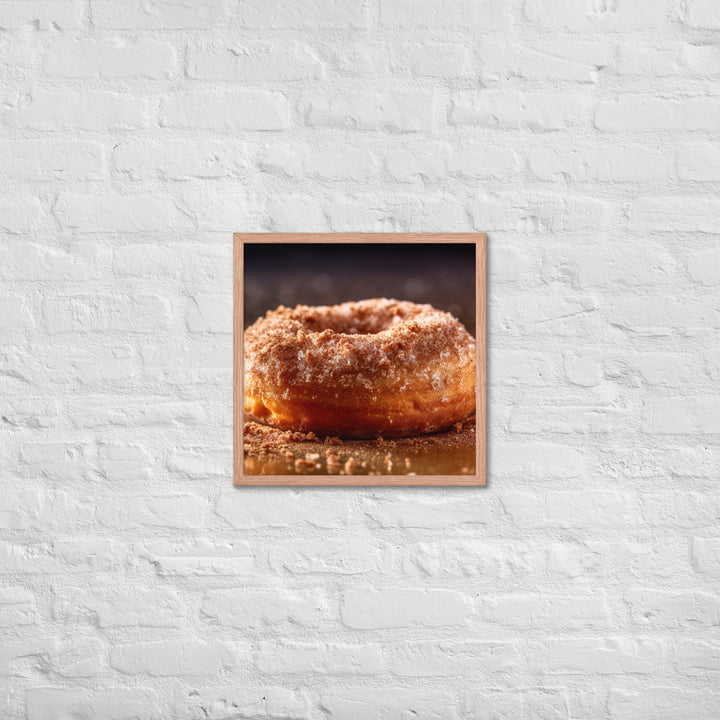 Cinnamon Sugar Donut Framed poster 🤤 from Yumify.AI