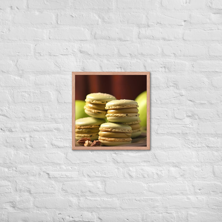 Pistachio Macarons Framed poster 🤤 from Yumify.AI