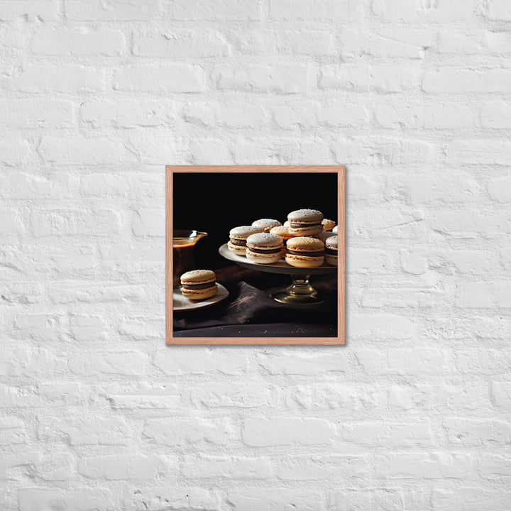 Earl Grey Macarons Framed poster 🤤 from Yumify.AI