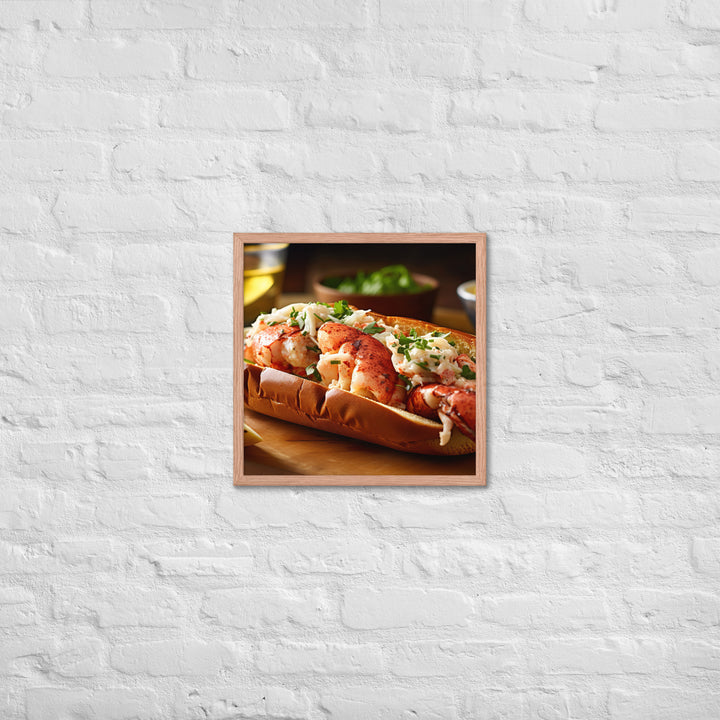 Lemon Butter Lobster Roll Framed poster 🤤 from Yumify.AI