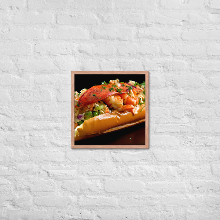 Curry Lobster Roll Framed poster 🤤 from Yumify.AI