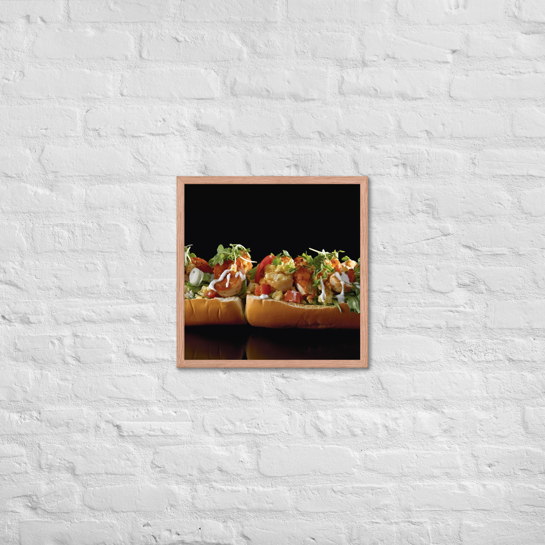 Curry Lobster Roll Framed poster 🤤 from Yumify.AI