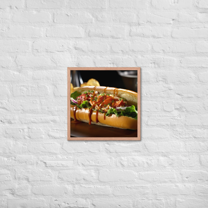 Curry Lobster Roll Framed poster 🤤 from Yumify.AI