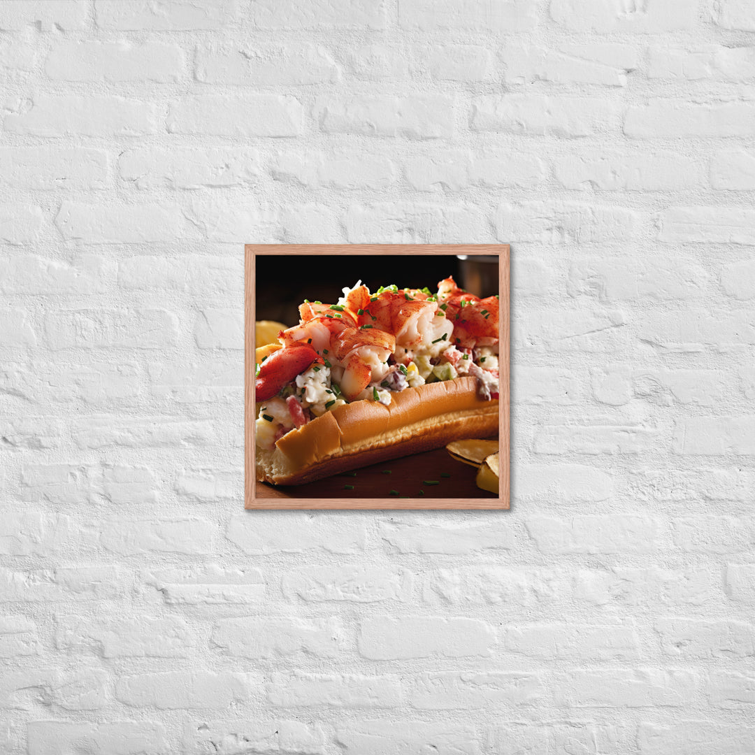 Connecticut Style Lobster Roll Framed poster 🤤 from Yumify.AI