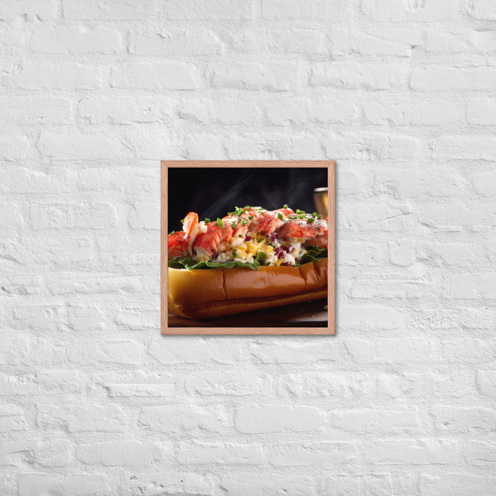 Connecticut Style Lobster Roll Framed poster 🤤 from Yumify.AI