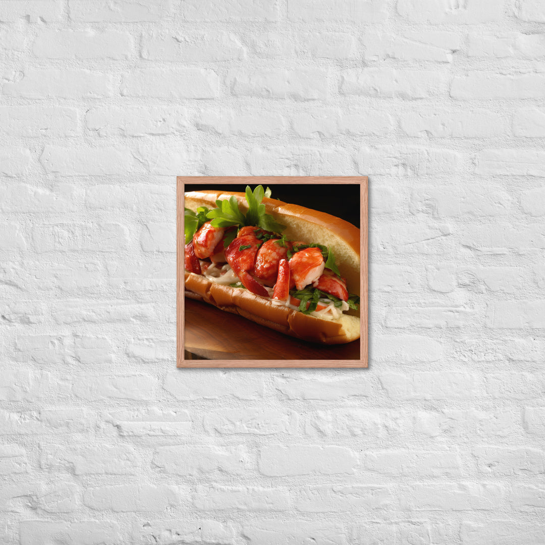 Lobster Roll Framed poster 🤤 from Yumify.AI