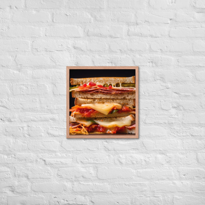 Cheese Sandwich Framed poster 🤤 from Yumify.AI