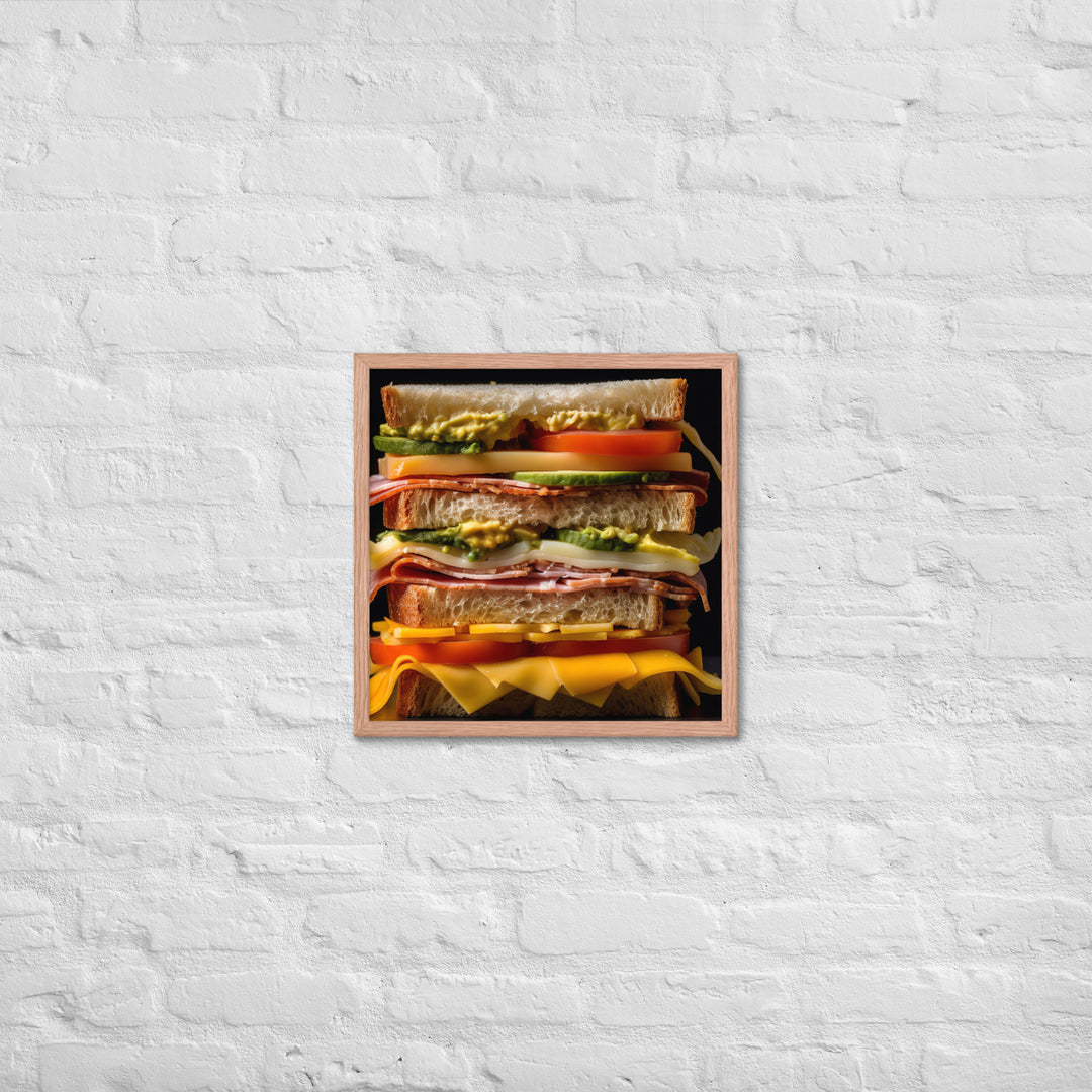 Cheese Sandwich Framed poster 🤤 from Yumify.AI