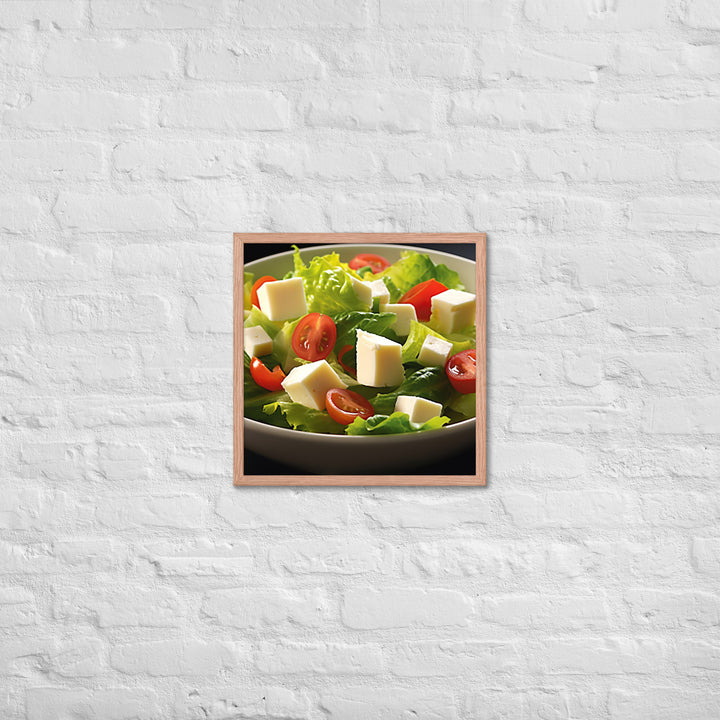 Cheese Salad Framed poster 🤤 from Yumify.AI