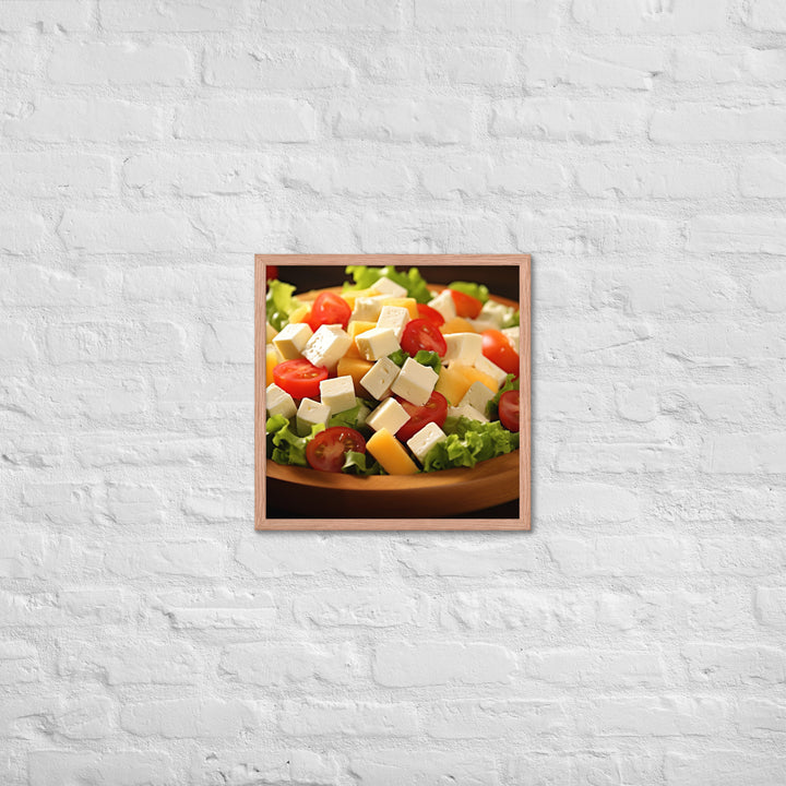 Cheese Salad Framed poster 🤤 from Yumify.AI