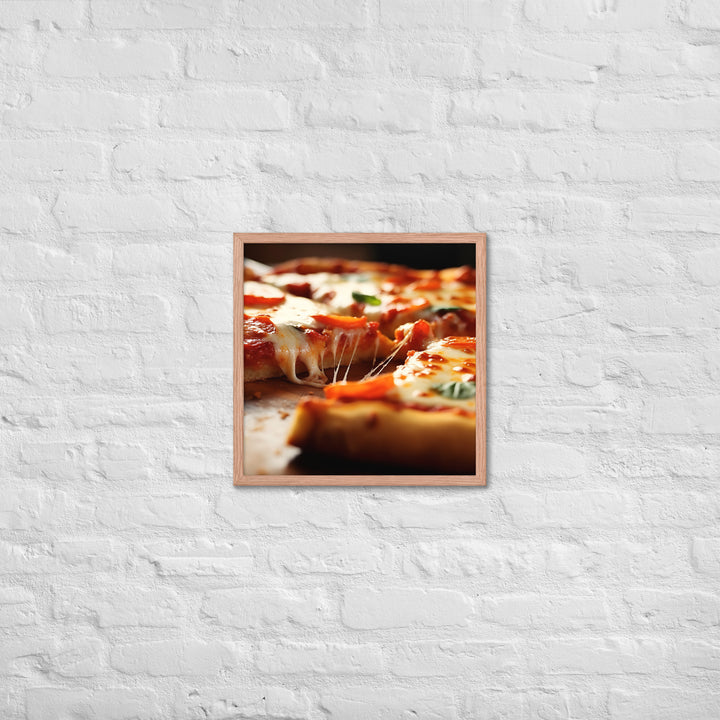 Cheese Pizza Framed poster 🤤 from Yumify.AI