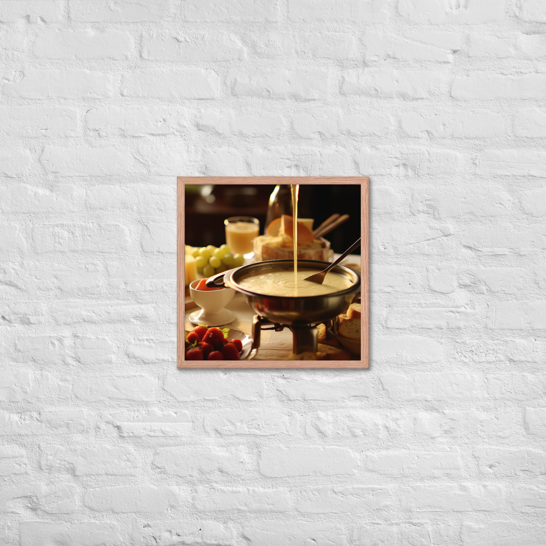 Cheese Fondue Framed poster 🤤 from Yumify.AI