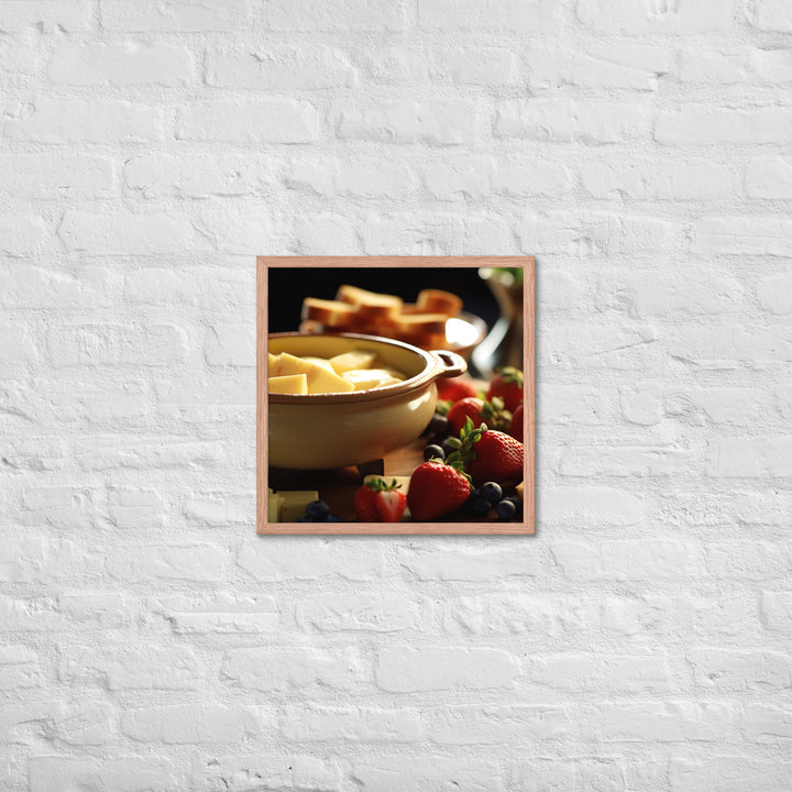 Cheese Fondue Framed poster 🤤 from Yumify.AI