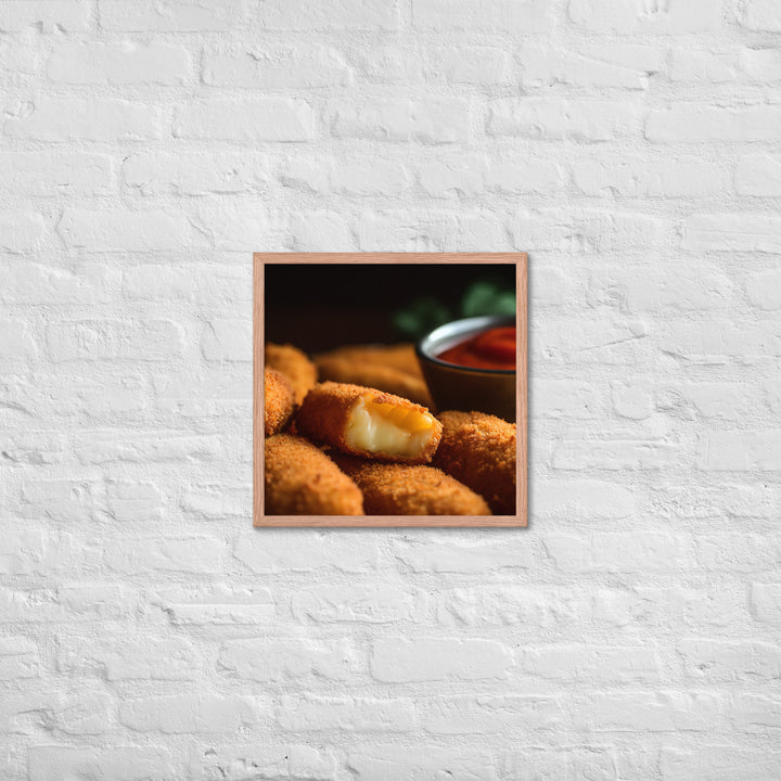 Mozzarella Sticks Framed poster 🤤 from Yumify.AI